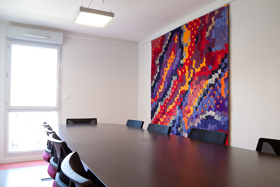 Sabine Cibert; art textile; un itinéraire grand format; art contemporain;