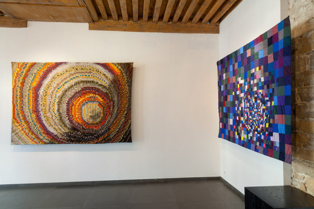en Résonance avec la Biennale de Lyon 2017art textile, sabine cibert, art contemporain, Showroom Galerie 7 toiles grands formats, exposition émergences